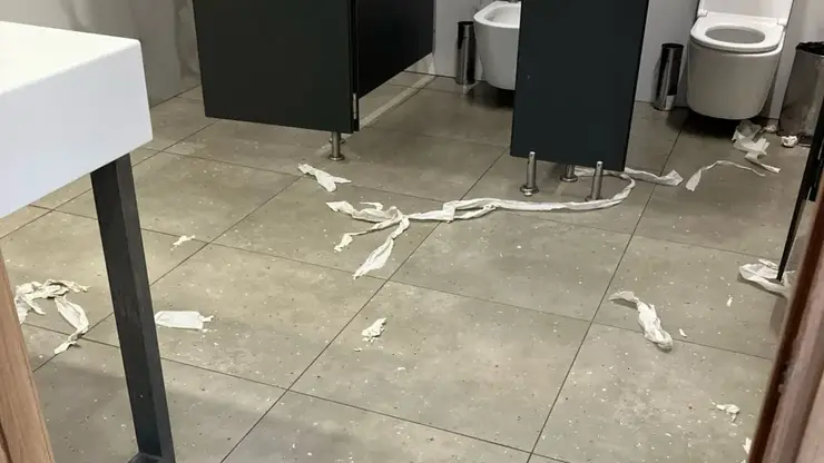 В Красноярске участились случаи вандализма в общественных туалетах на Ярыгинской набережной