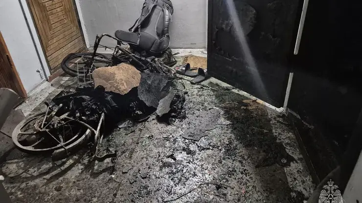 В Чите впервые произошел пожар из-за электровелосипеда