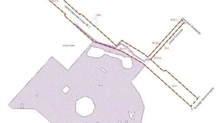 В Омске начали строить новую дорогу у парка 300-летия