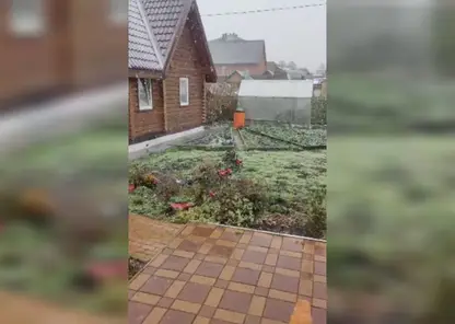 Первый снегопад накрыл Новосибирск