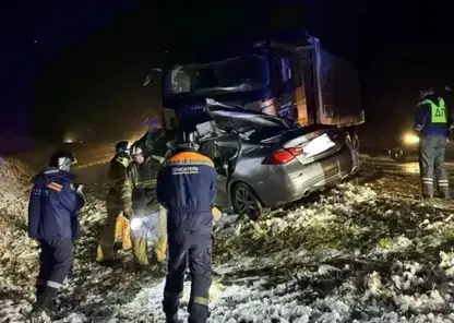 Два человека погибли в лобовом столкновении с грузовиком под Новосибирском