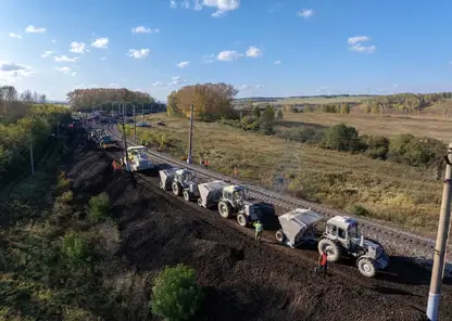 На Красноярской железной дороге уложен первый инновационный участок пути новой конструкции с применением полимеров