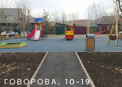 В Красноярске на ул. Говорова создали благоустроенное пространство