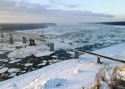 В Красноярском крае установили последний пролёт Высокогорского моста