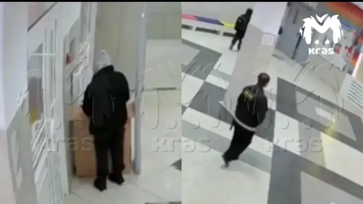 В сети появилось видео, как поджигательница пронесла горючее в школу Покровки