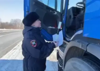В Красноярском крае на трассу вышел «женский патруль» ГИБДД