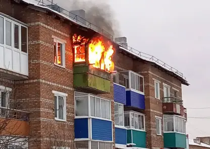В Красноярском крае на пожаре в многоквартирном доме погиб мужчина