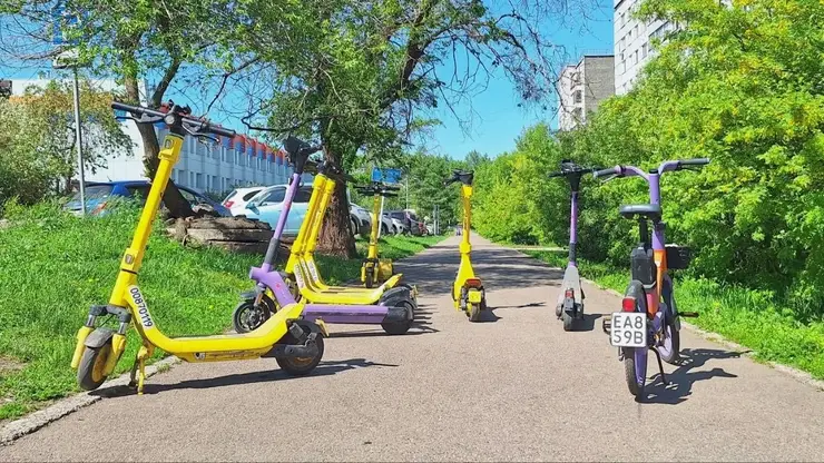 Новые штрафы для самокатчиков введены в Красноярске с августа