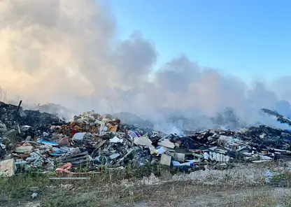 Прокуратура разбирается в причине возгорания свалки мусора в Берёзовском районе