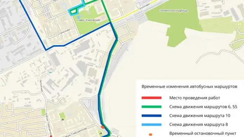 В Красноярске в микрорайоне Водников с 5 июня меняется схема движения автобусов