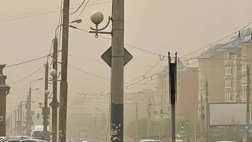 На Омск обрушилась пыльная буря