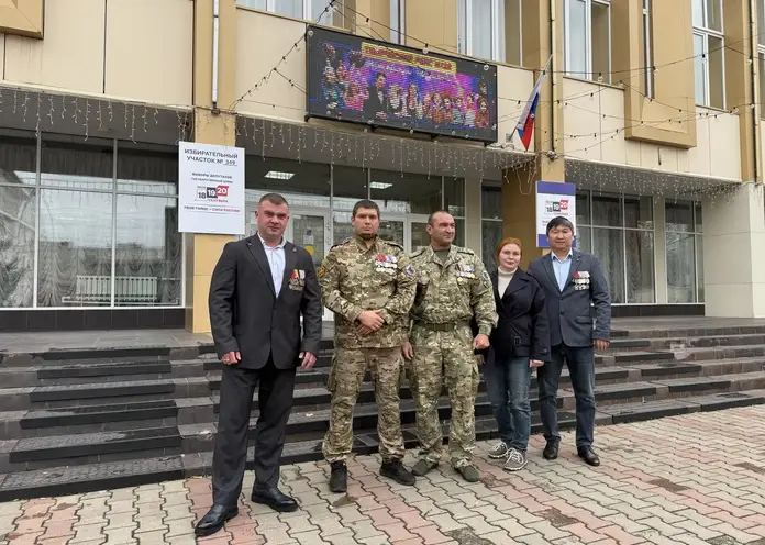 В Красноярском крае голосуют участники СВО