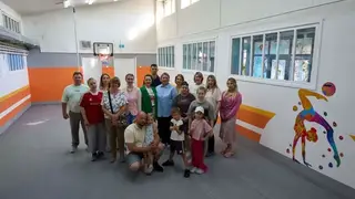 Волонтёры Богучанской ГЭС отреставрировали школьный спортзал в Кодинске