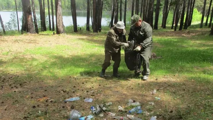250 гектаров территории очистили от мусора в Красноярском крае