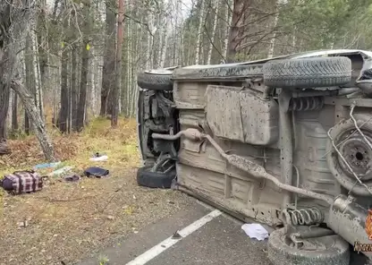 Мужчина погиб в аварии с перевёртышем на автотрассе под Красноярском