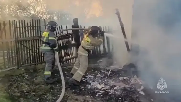 13 пожаров потушено в Красноярском крае за сутки