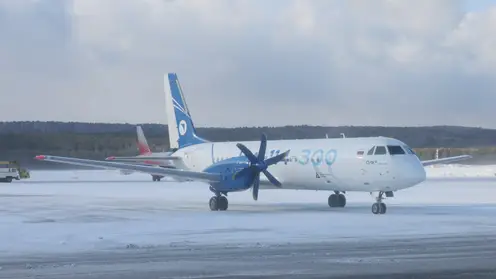 В Красноярск прилетел новый российский самолет для региональных перевозок