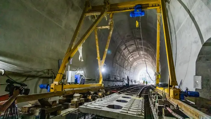 Строительство Первого Джебского тоннеля на горно-перевальном участке КрасЖД Междуреченск – Тайшет завершено на 75%