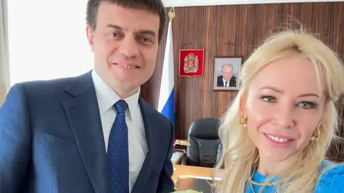 Екатерина Мизулина встретилась с губернатором Красноярского края Михаилом Котюковым