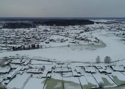 Уровень воды в Енисее у поселка Стрелка в Красноярском крае утром 8 января составляет 882 см