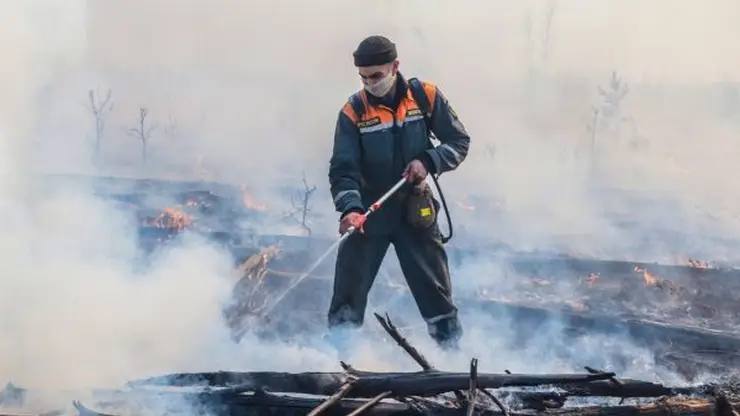 В Эвенкийском районе горят 328 гектаров леса