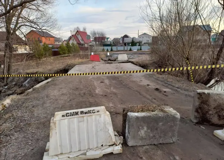 Сельский мост рухнул в Алтайском крае
