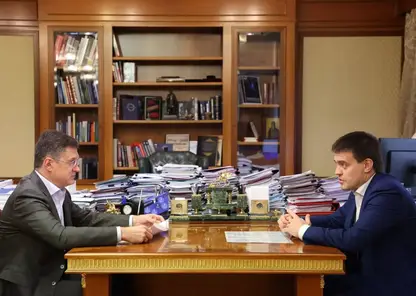 Губернатор Красноярского края Михаил Котюков в Москве встретился с зампредом правительства Новаком