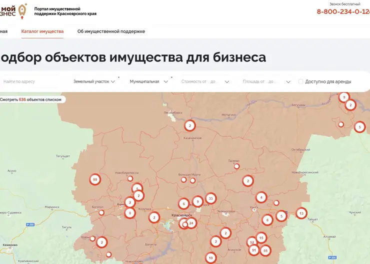 В Красноярском крае для бизнесменов заработал портал имущественной поддержки