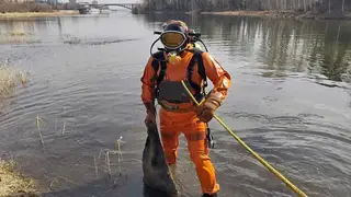 «Краском» рассказал, что коммунальщикам удалось «выудить» в Матвеевской протоке Енисея
