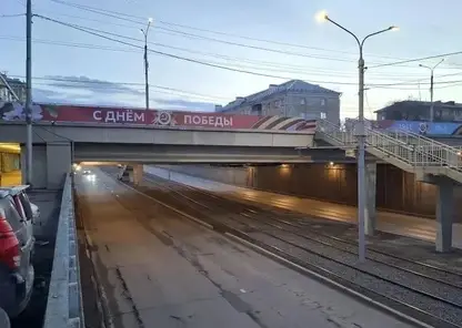 Красноярск начали украшать к празднованию 9 мая