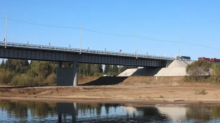 Губернатор Томской области открыл движение на новом мосту через Яю