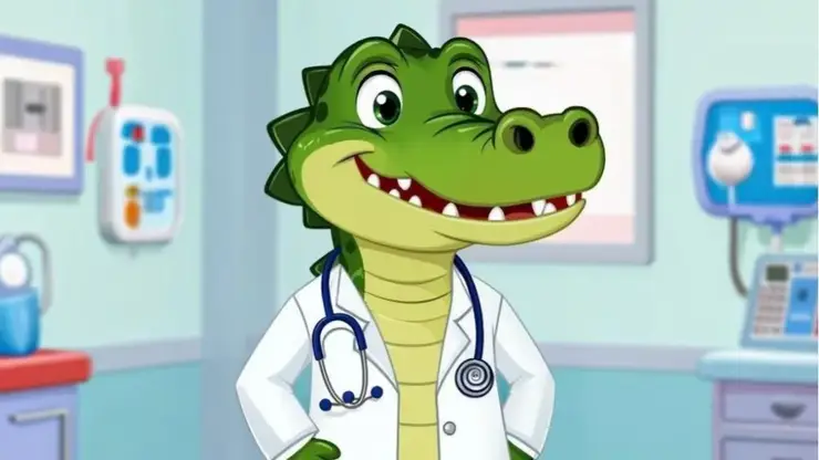 Крокодил стал талисманом областной наркологической больницы в Екатеринбурге