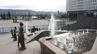 Фонтан «Реки Сибири» запустили в тестовом режиме в Красноярске