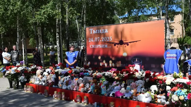 В Тынде появился стихийный мемориал в память о жертвах крушения самолета Ан-24