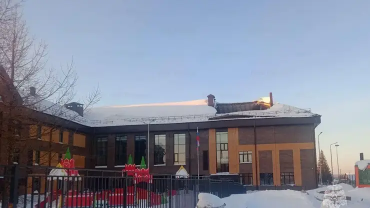 Повредили во время уборки снега. У школы в Новосибирской области рухнула крыша