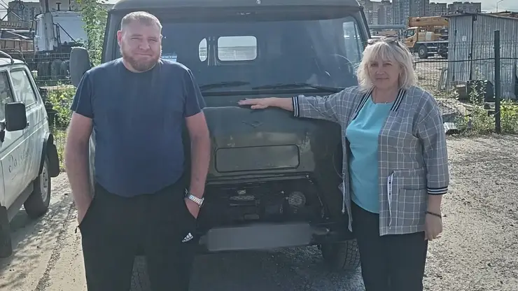 Машину повышенной проходимости отправили из Красноярского края бойцам на СВО