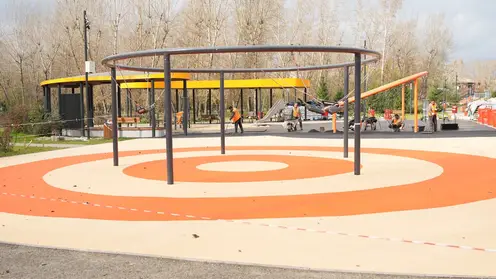 Благоустройство первых общественных пространств к 400-летию Красноярске перешло на финальную стадию