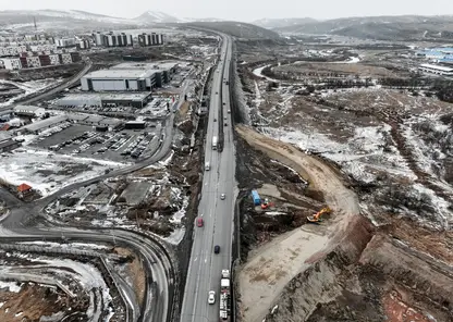 Основной этап реконструкции стартовал в Красноярске на транспортной развязке у Солонцов