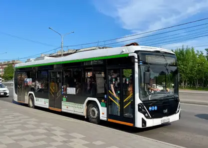 Электробус №1 временно изменил маршрут из-за сложной дорожной обстановки в Красноярске