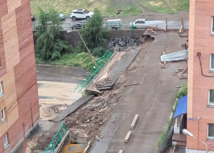 Прокуратура нашла виновного в обрушении подпорной стены в красноярском Солнечном