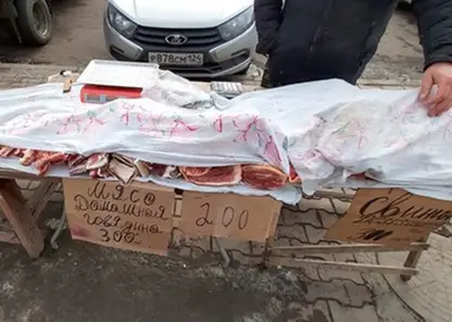 В Красноярске на улице 9 Мая нашли рынок с опасным мясом