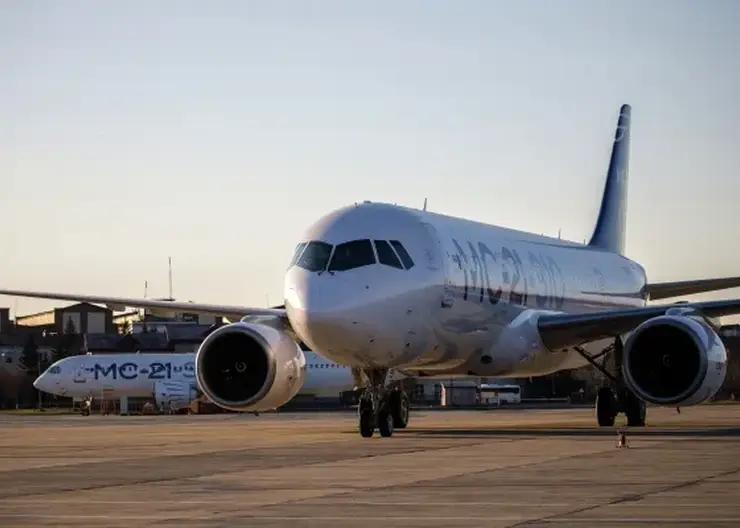 Второй импортозамещенный пассажирский лайнер МС-21 впервые поднялся в воздух в Иркутске