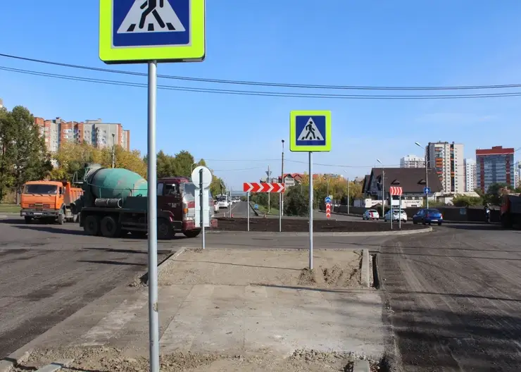 В Красноярске новая кольцевая развязка появилась в Ветлужанке