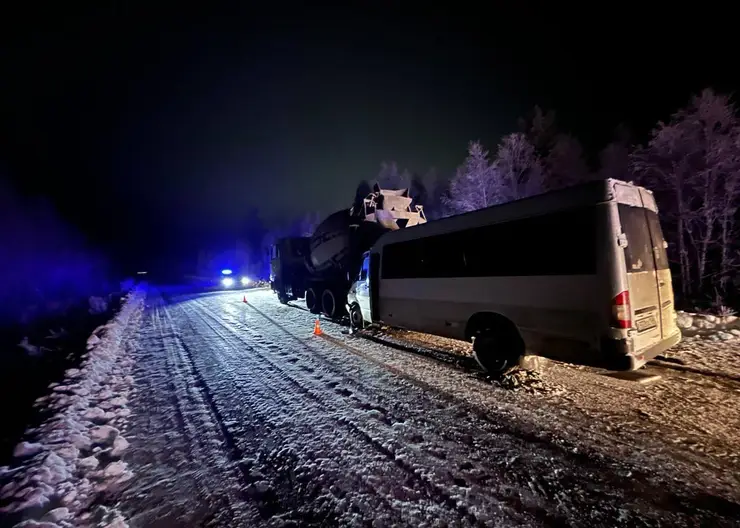 В Иркутской области произошло ДТП с участием микроавтобуса, пострадали 11 человек
