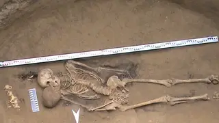 Археологи обнаружили древнее захоронение алтайской кочевницы с золотыми украшениями на голове