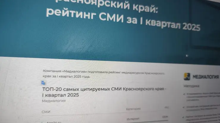 В шаге от лидерства: Сибновости оказались вторыми в рейтинге цитируемости среди всех СМИ Красноярского края