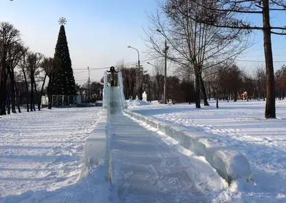 В Красноярске ледовый городок в Центральном районе сохранят до 1 февраля