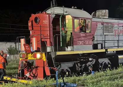 В Барнауле сошел с рельсов тепловоз: прокуратура проводит проверку