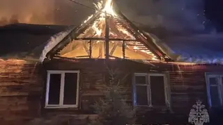 Один человек погиб при пожаре в СНТ в Красноярске