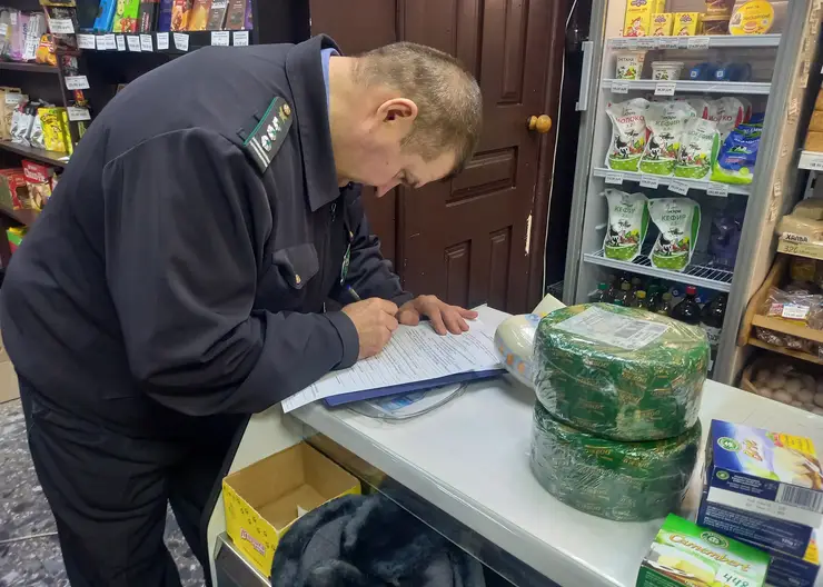 В Хакасии специалисты Россельхознадзора уничтожили санкционный сыр